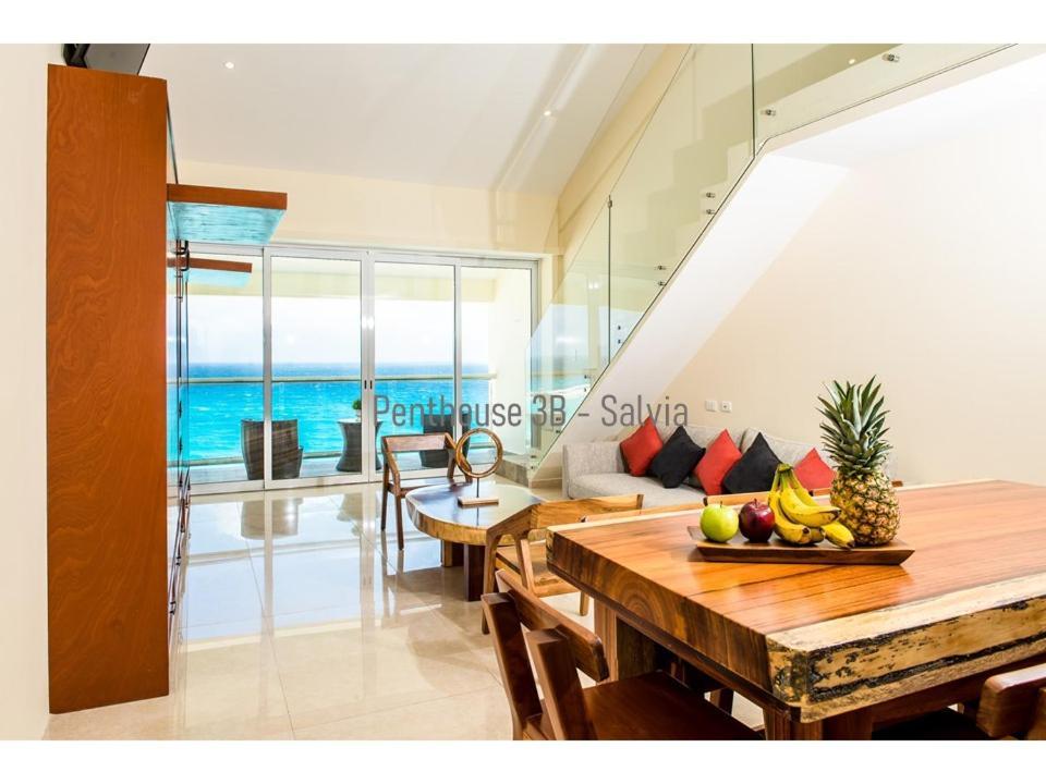 2 Story Oceanfront Penthouses On Cancun Beach! المظهر الخارجي الصورة