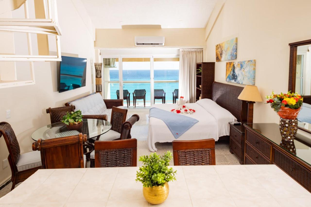 2 Story Oceanfront Penthouses On Cancun Beach! المظهر الخارجي الصورة