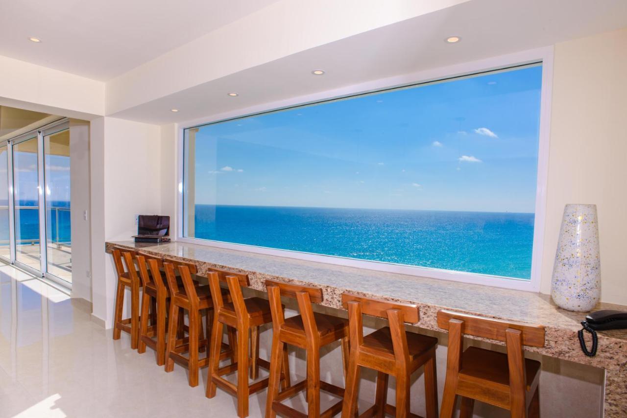 2 Story Oceanfront Penthouses On Cancun Beach! المظهر الخارجي الصورة