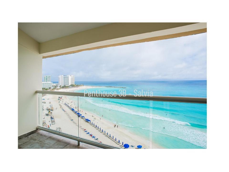 2 Story Oceanfront Penthouses On Cancun Beach! المظهر الخارجي الصورة